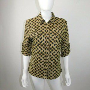 J. McLaughlin Catalina Cloth Geometric Top